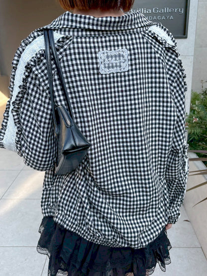 【Official限定価格】レースフリルブルゾン