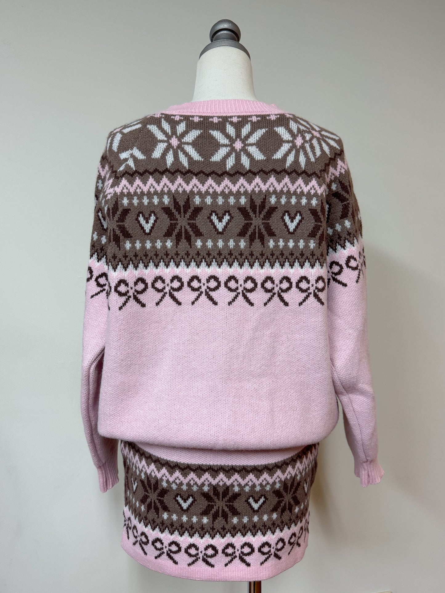 リボンノルディックニットセットアップ