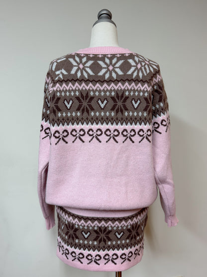 リボンノルディックニットセットアップ