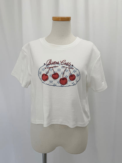 チェリークロップドTシャツ