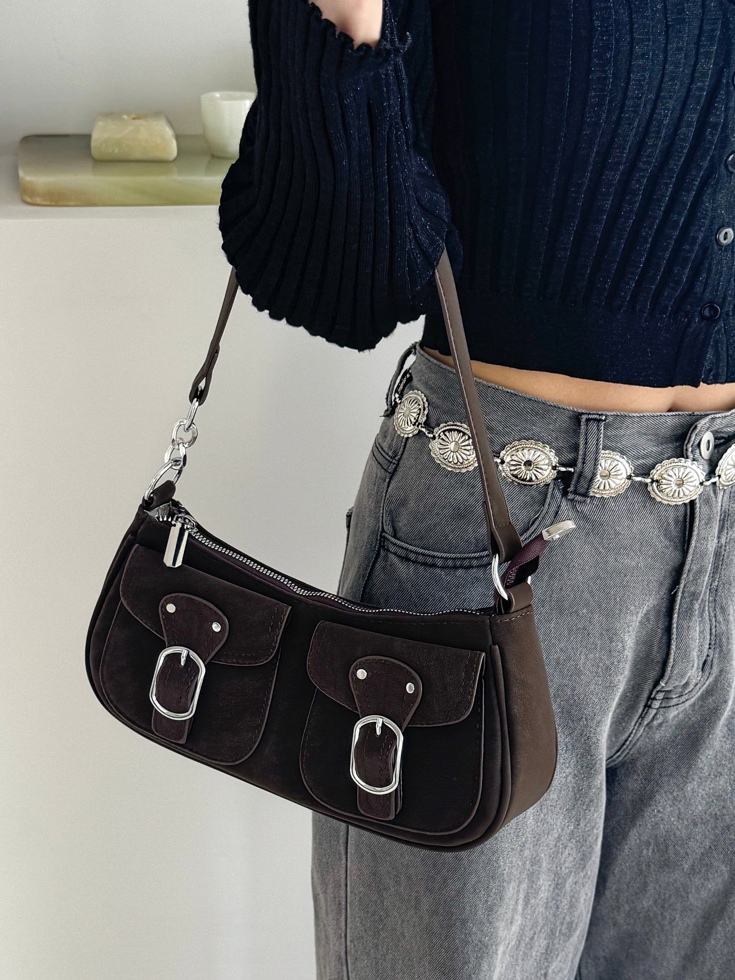 2WAYバックル合皮BAG