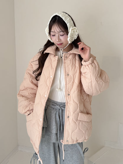 裏地ボア中綿ジャケット