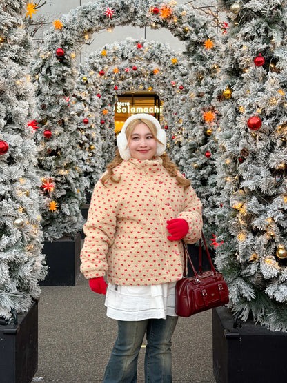 ハートドットボアブルゾン