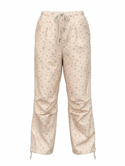 【Official限定価格】小花柄ナイロンパンツ