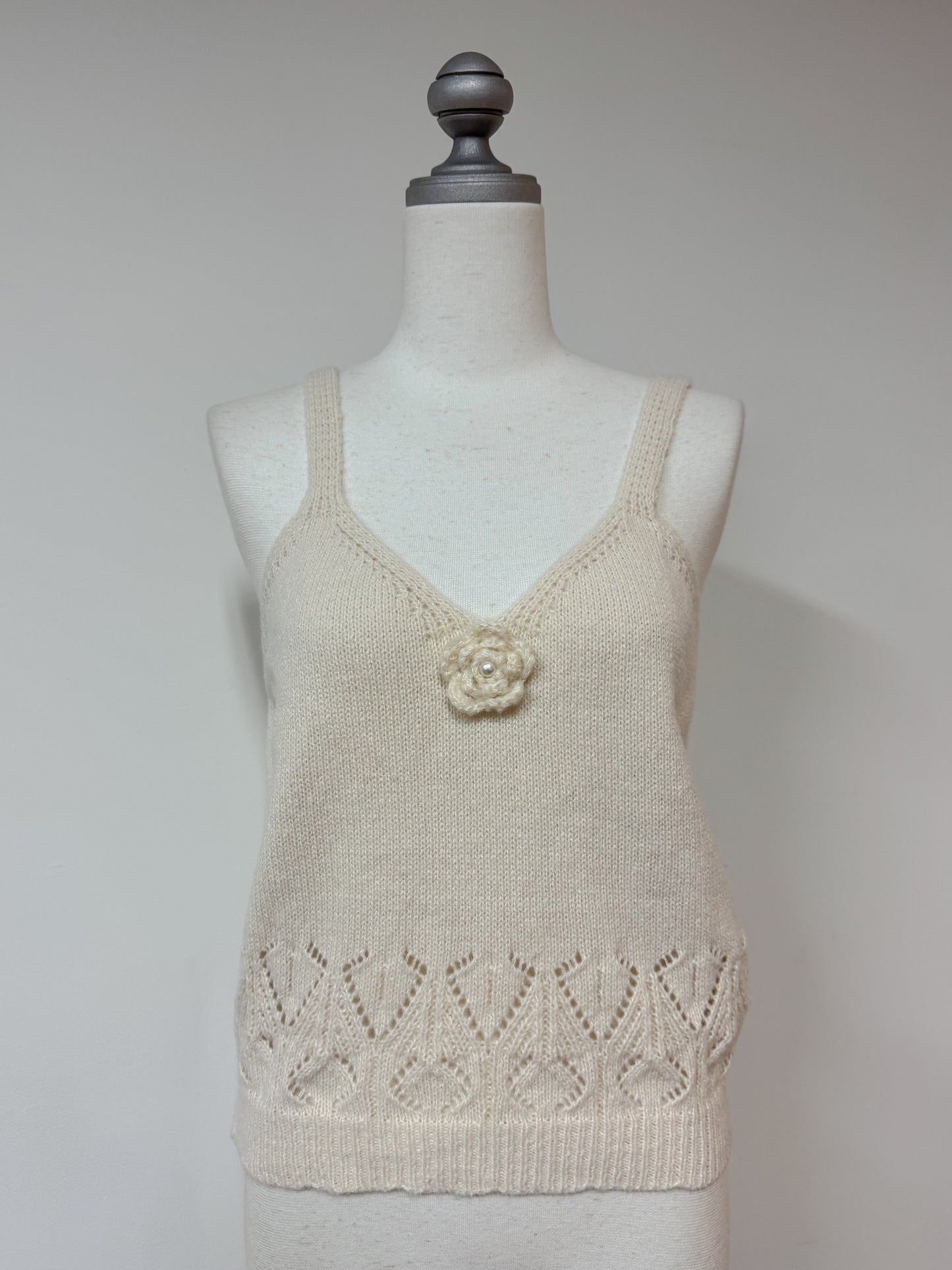 フラワーチュールアンサンブルニットカーディガン