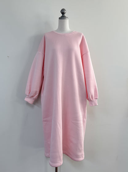 【Official限定価格】裏起毛スエットロングワンピース