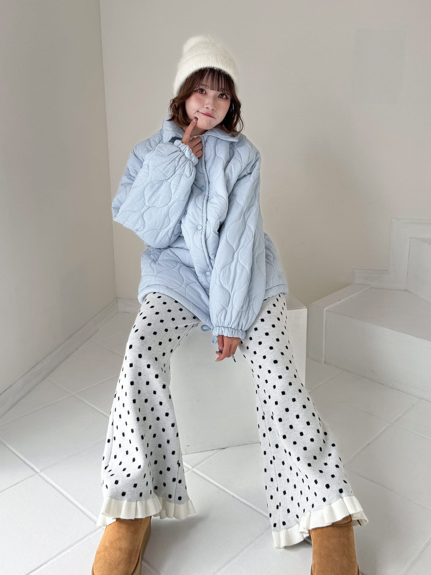 裏地ボア中綿ジャケット