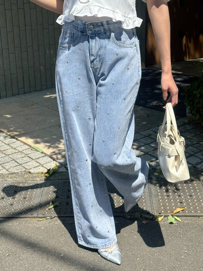 ハートデニムパンツ