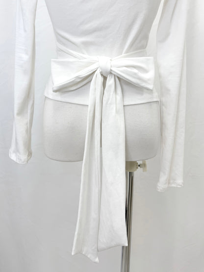 ドットフリルワンショルリボンT