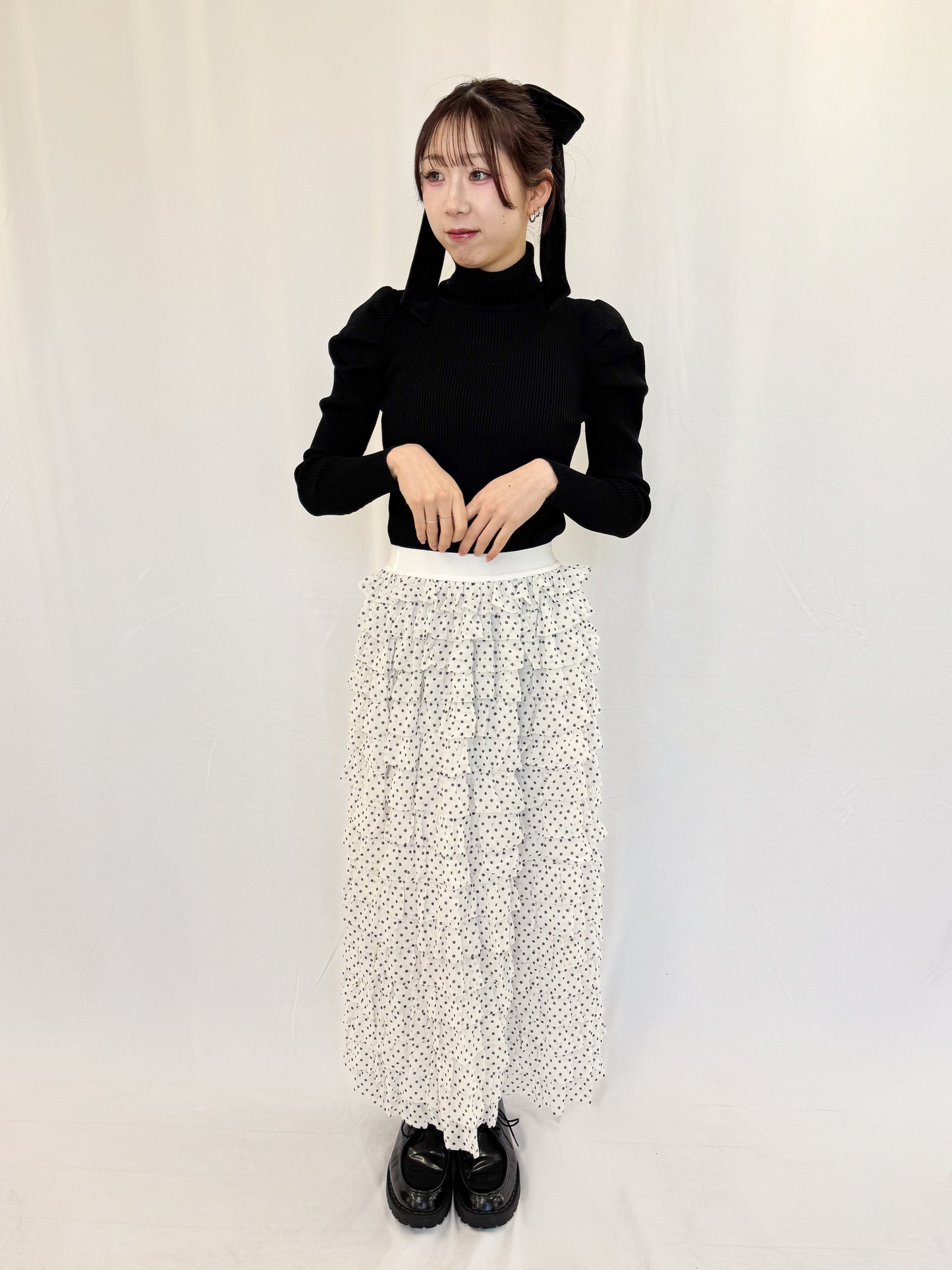 【Official限定】ドットティアードスカート