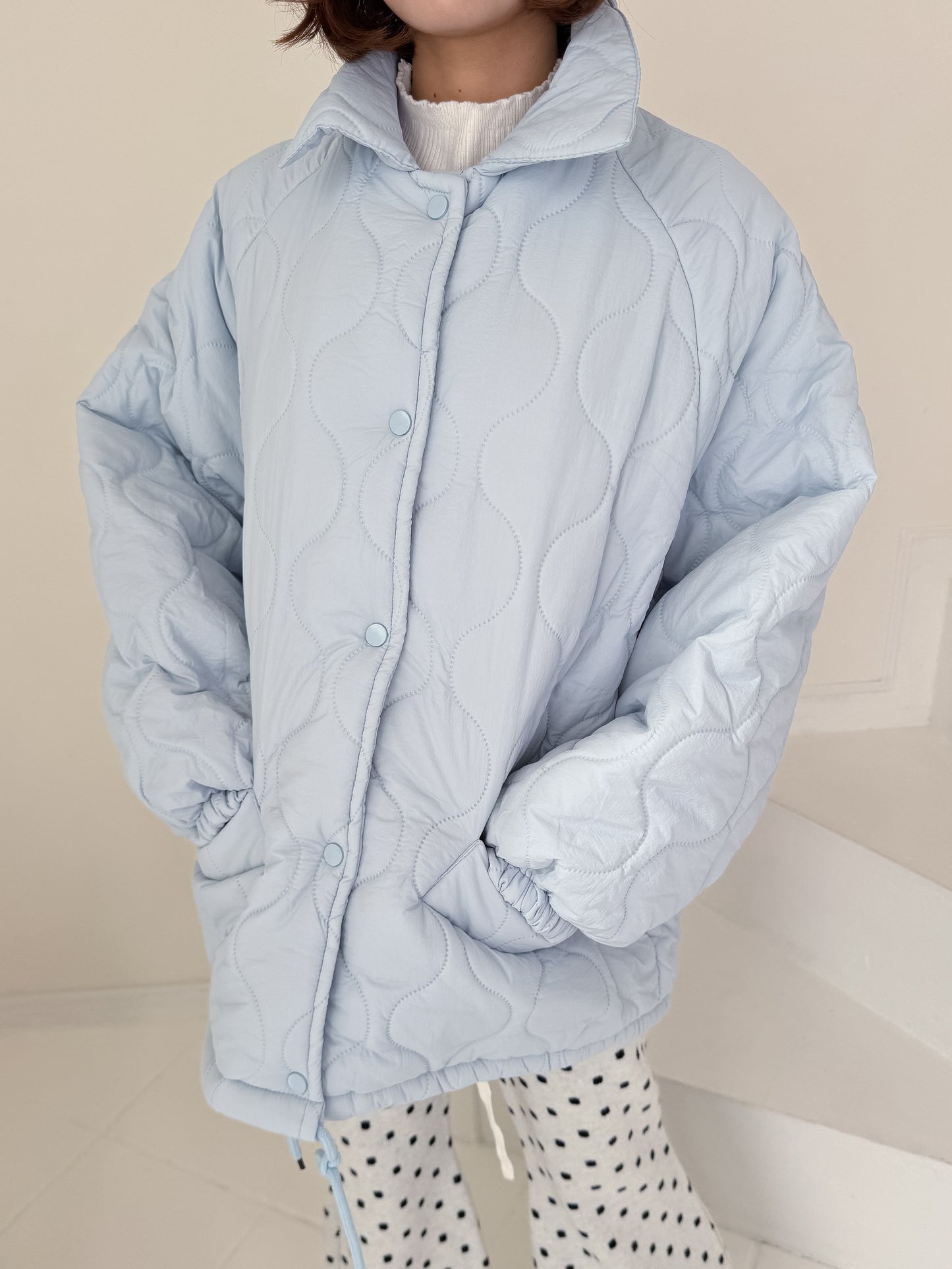 裏地ボア中綿ジャケット