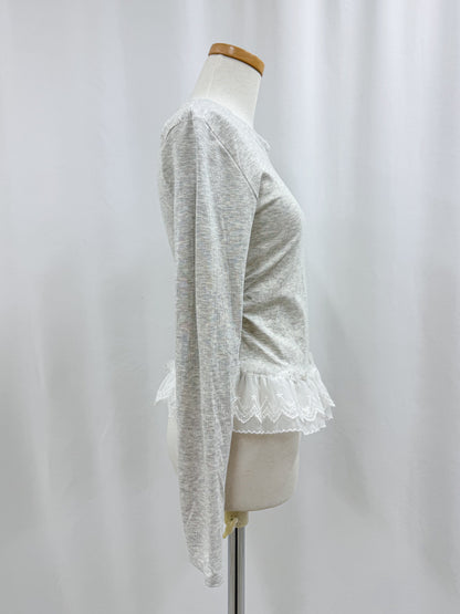 【Official限定価格】レースフリル付きロンT