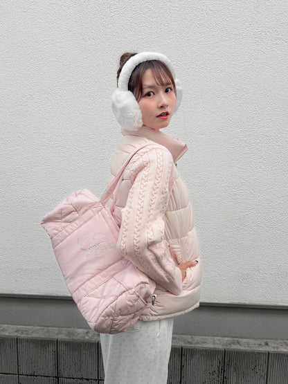 ニットドッキングパフジャケット