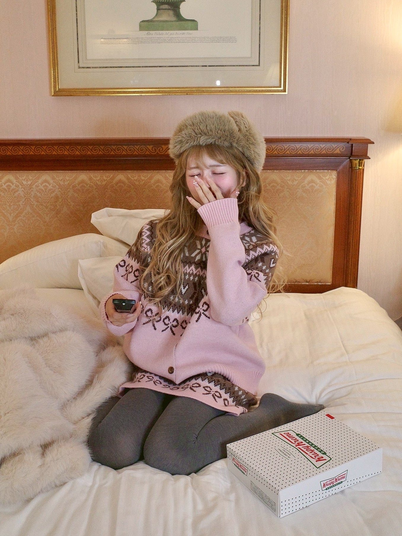 リボンノルディックニットセットアップ