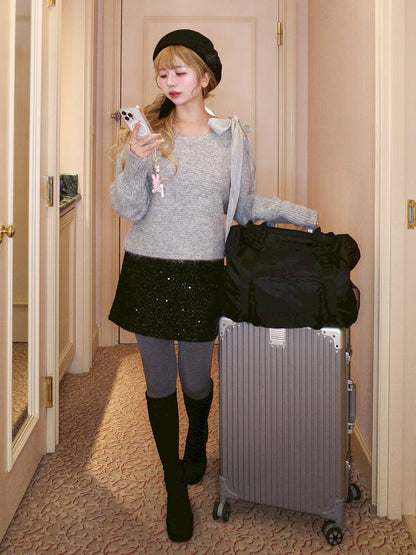 スパンコールミニスカート