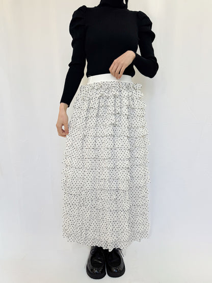 【Official限定】ドットティアードスカート
