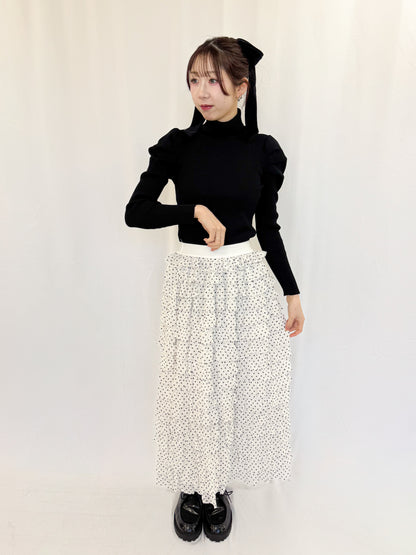 【Official限定】ドットティアードスカート