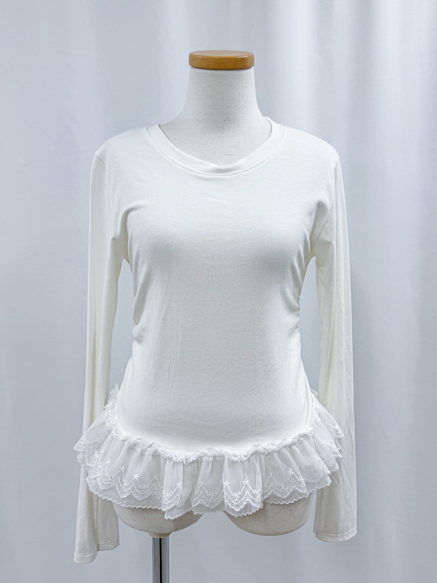 【Official限定価格】レースフリル付きロンT