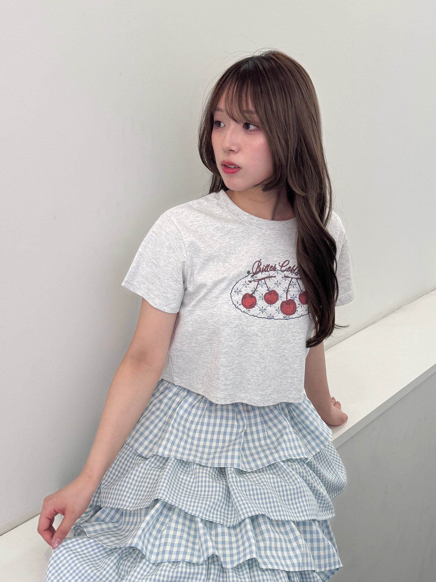チェリークロップドTシャツ
