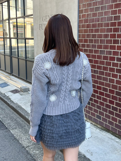 【Official限定価格】チュールミニスカート