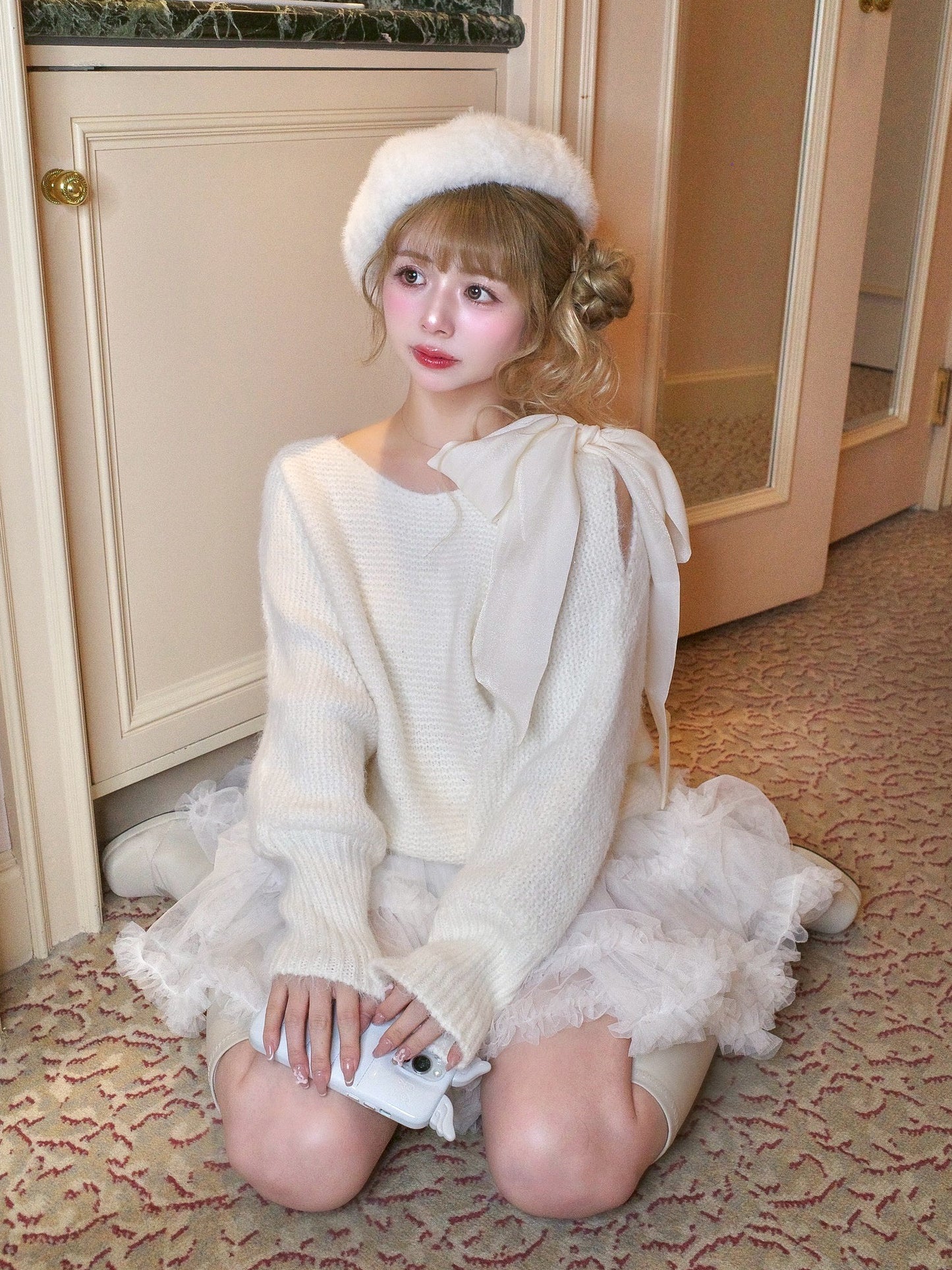 リボンドルマンニット