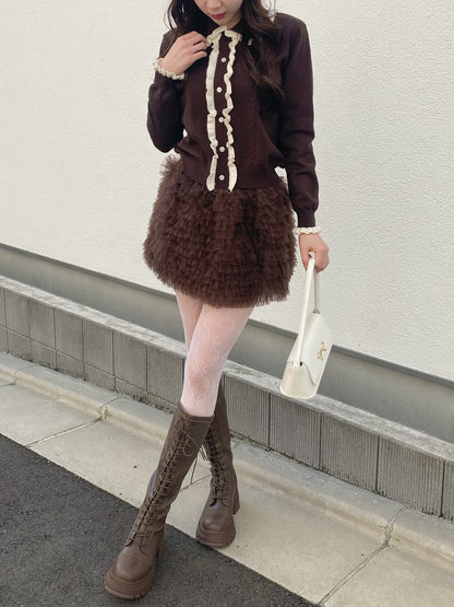 【Official限定価格】チュールミニスカート