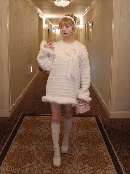 ファーニットラメワンピース