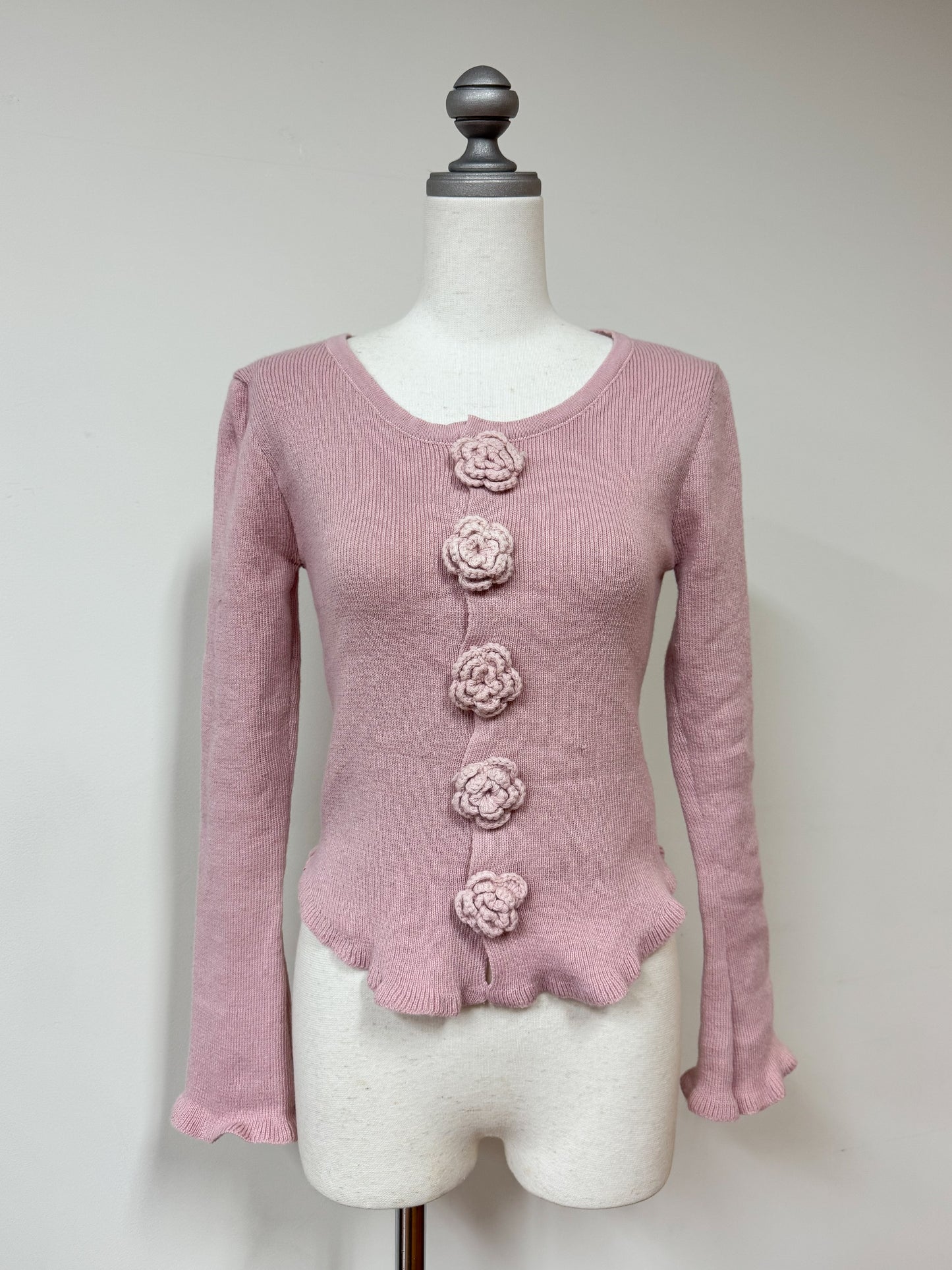 【Official限定価格】フラワーヘムトップス