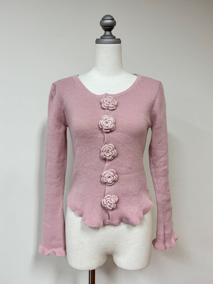 【Official限定価格】フラワーヘムトップス