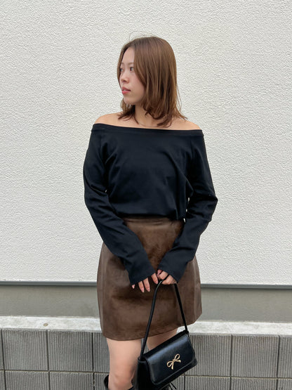 【Official限定価格】ビンテージ風レザー台形スカート