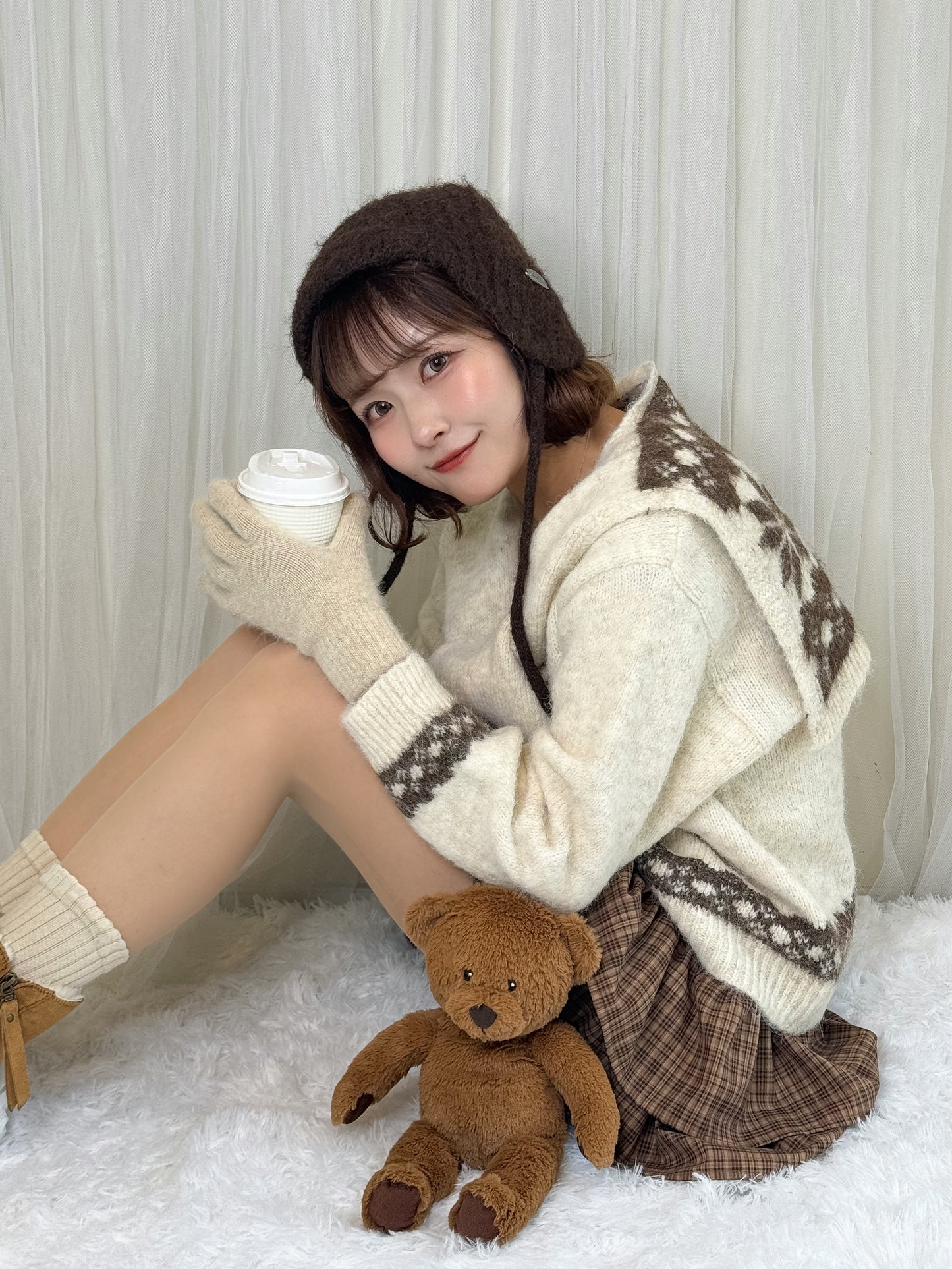 イヤーニットキャップ