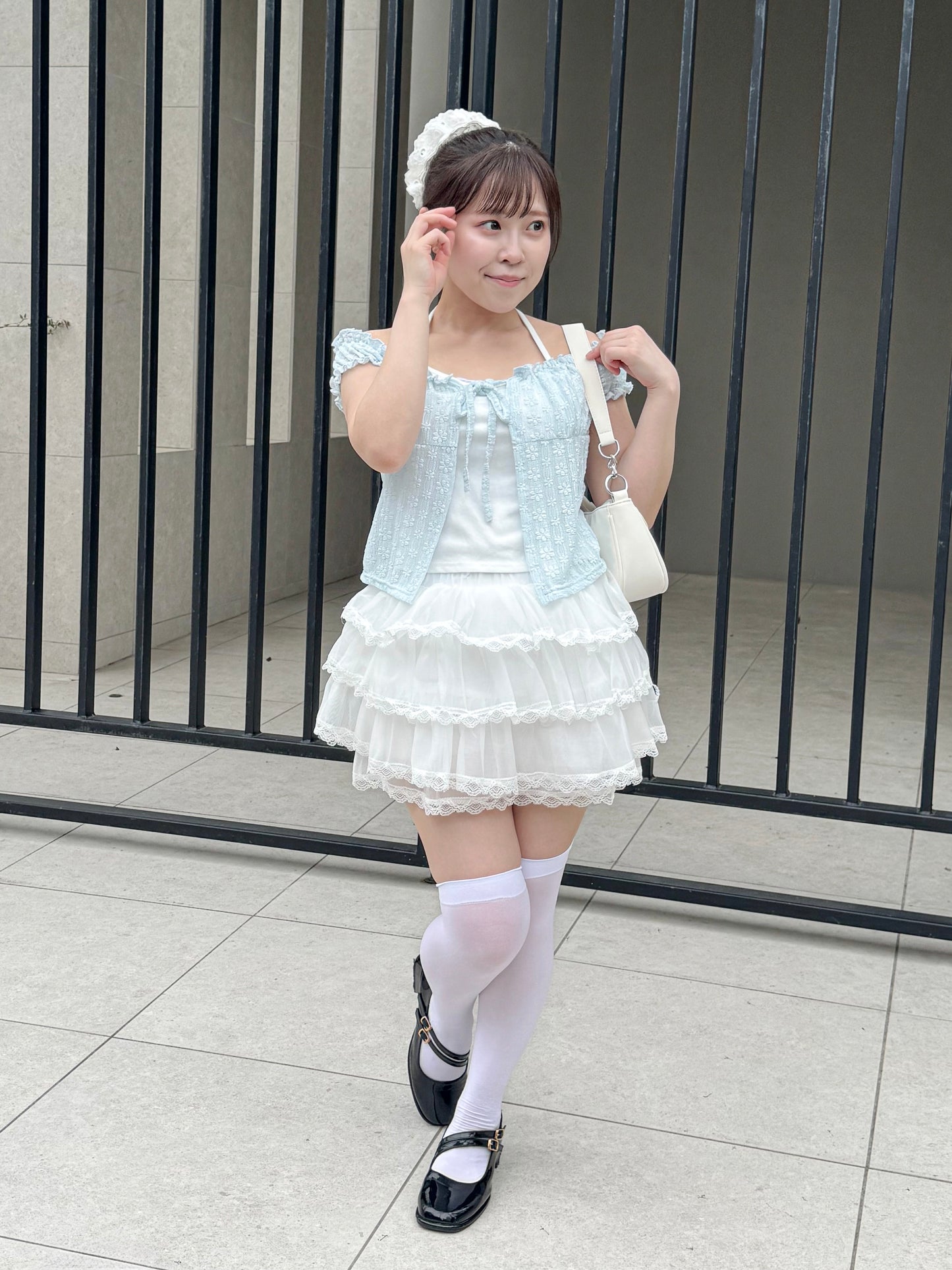 シフォンティアードスカート