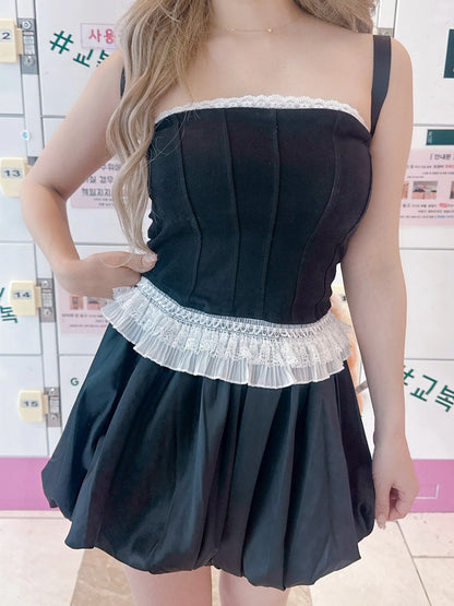 サテンバルーンスカート