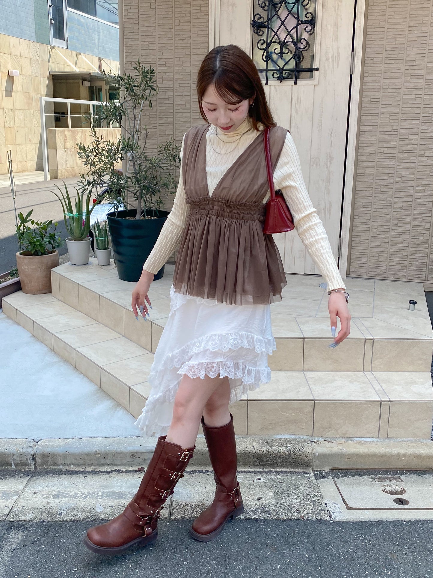 【Official限定価格】チュールペプラムビスチェ