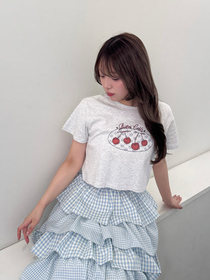 チェリークロップドTシャツ