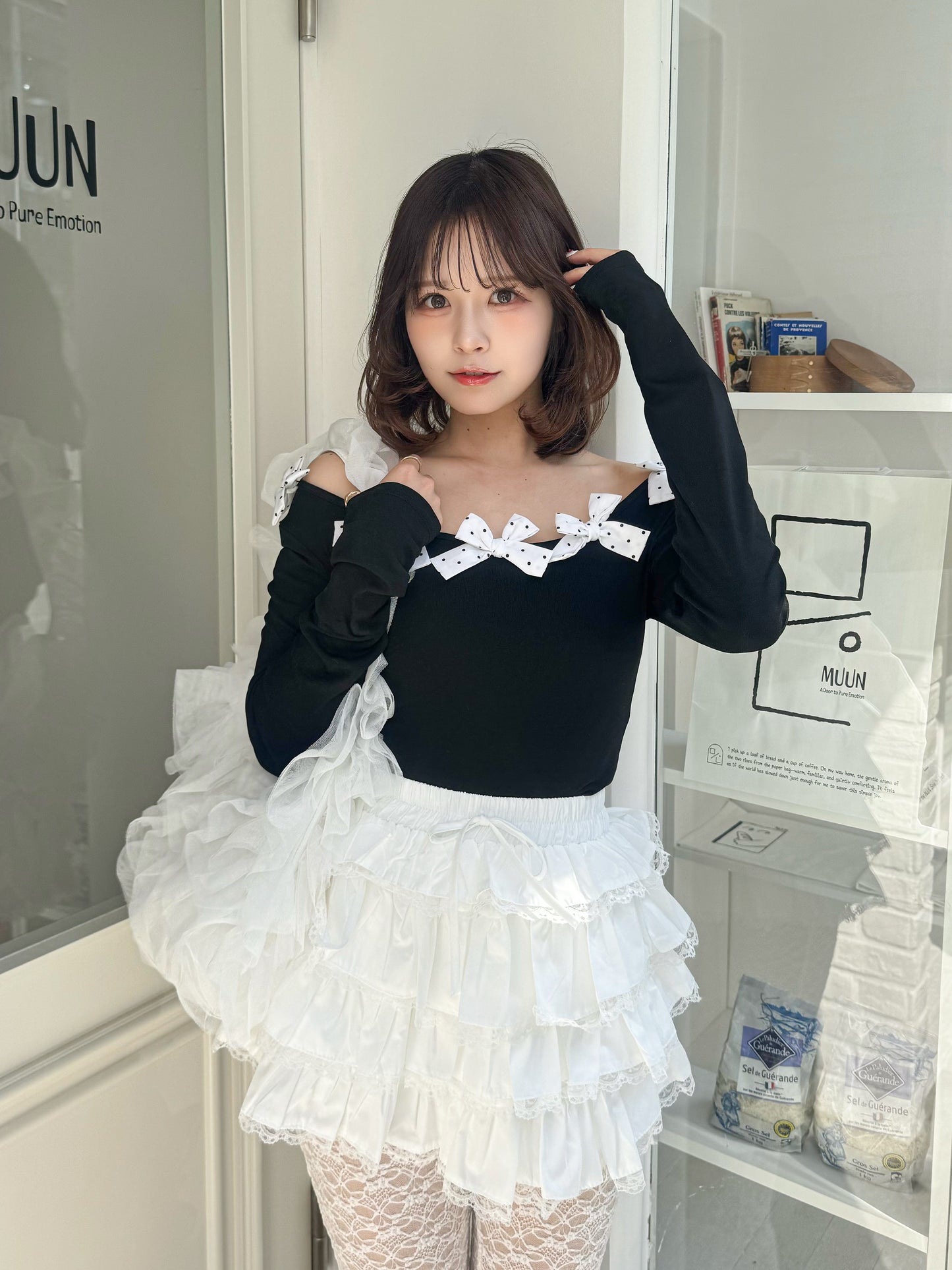 【Official限定価格】コットンティアードレーススカート