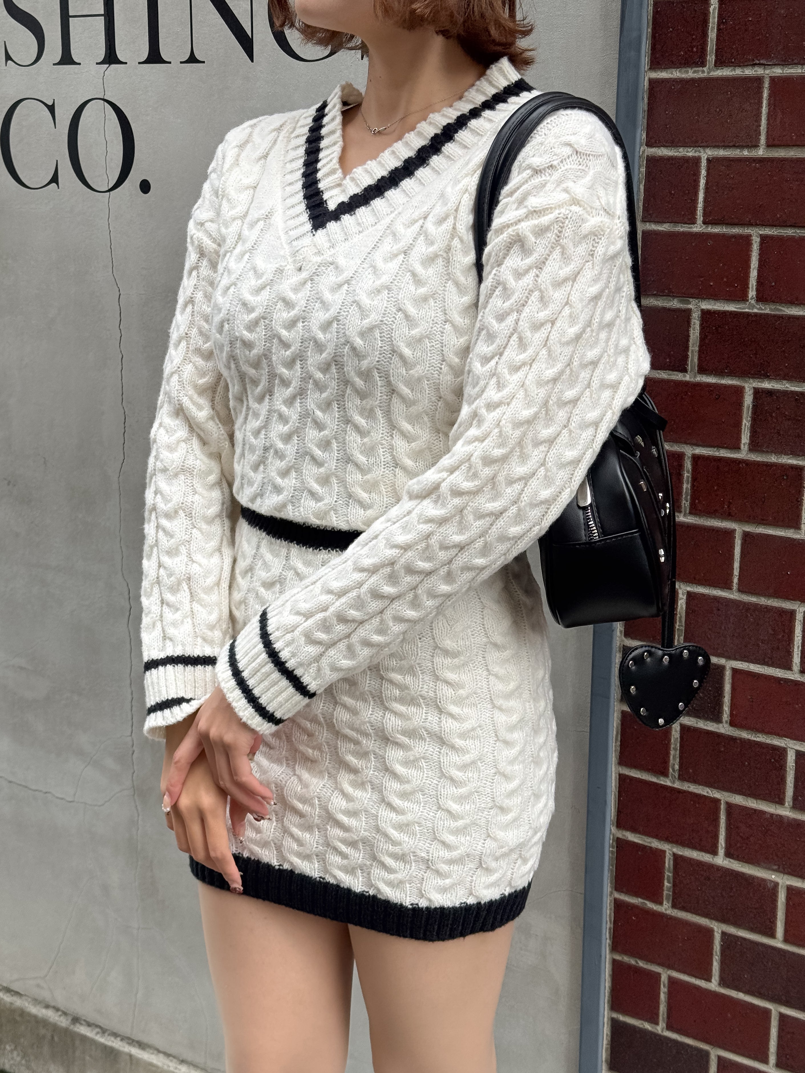 ライン入りニットセットアップ – frunco