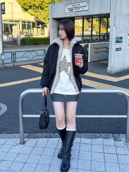 【Official限定価格】ヒョウ柄星トレーナー