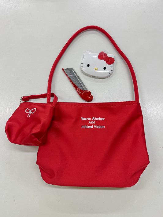 【Official限定】刺繡ロゴ入りサテンミニBAG