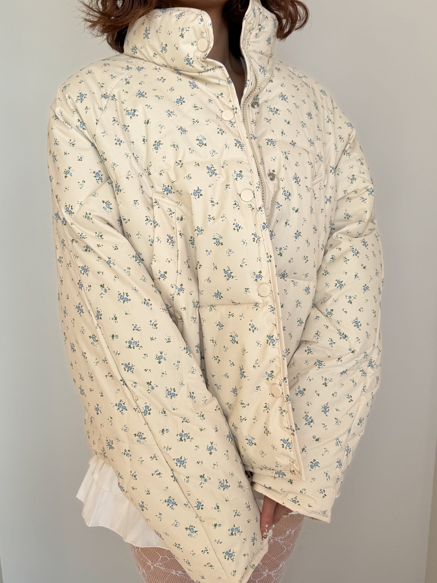 小花柄ブルゾン