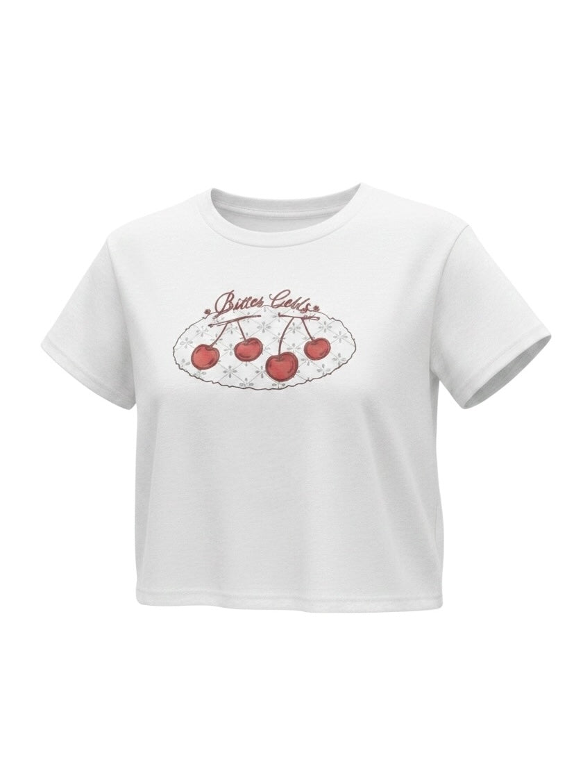 チェリークロップドTシャツ