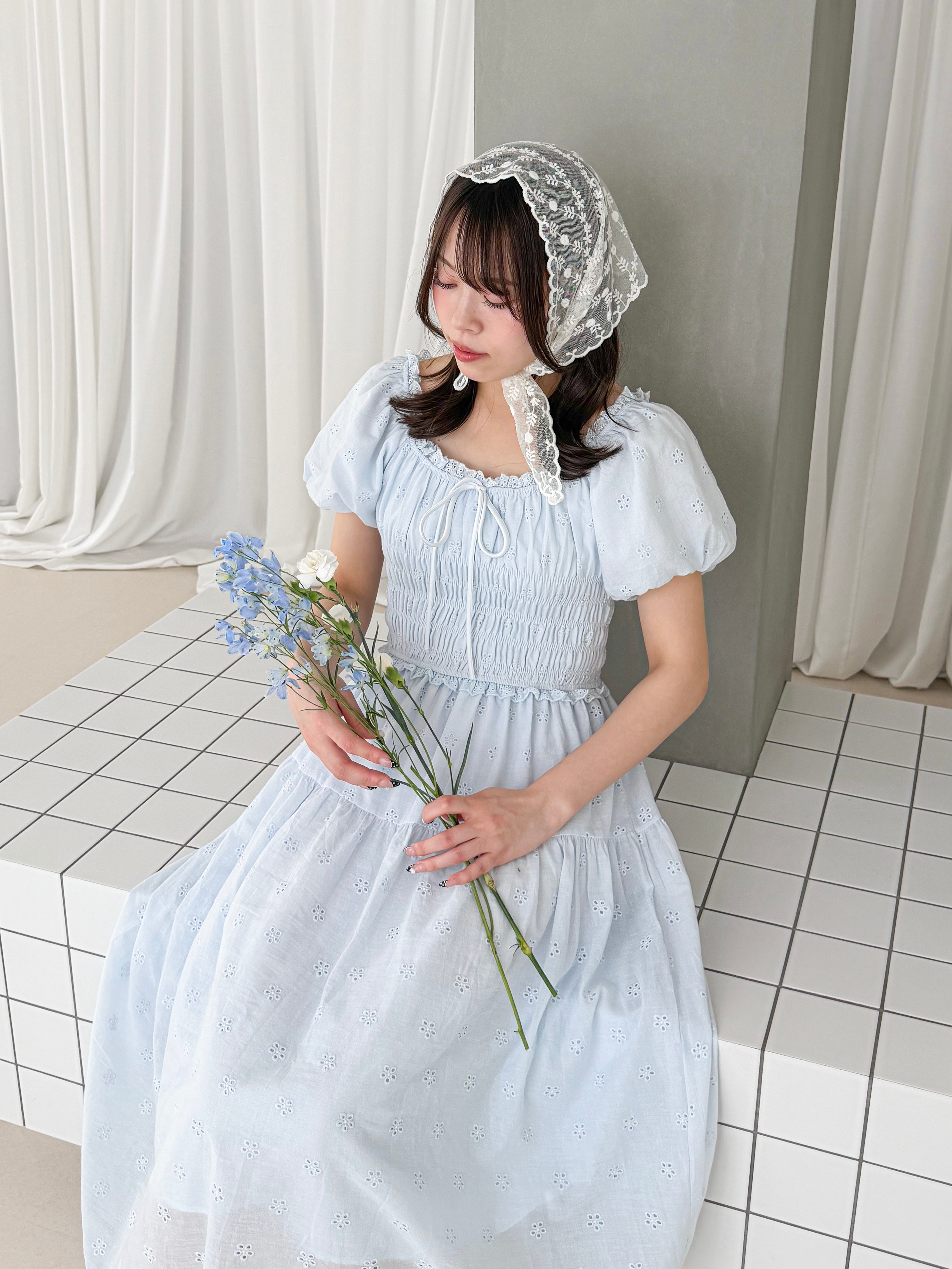 Official限定】キャンブリックコットンロングワンピース – frunco