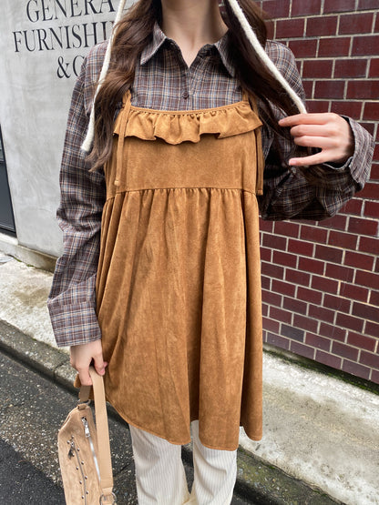 【Official限定価格】スエードキャミワンピース