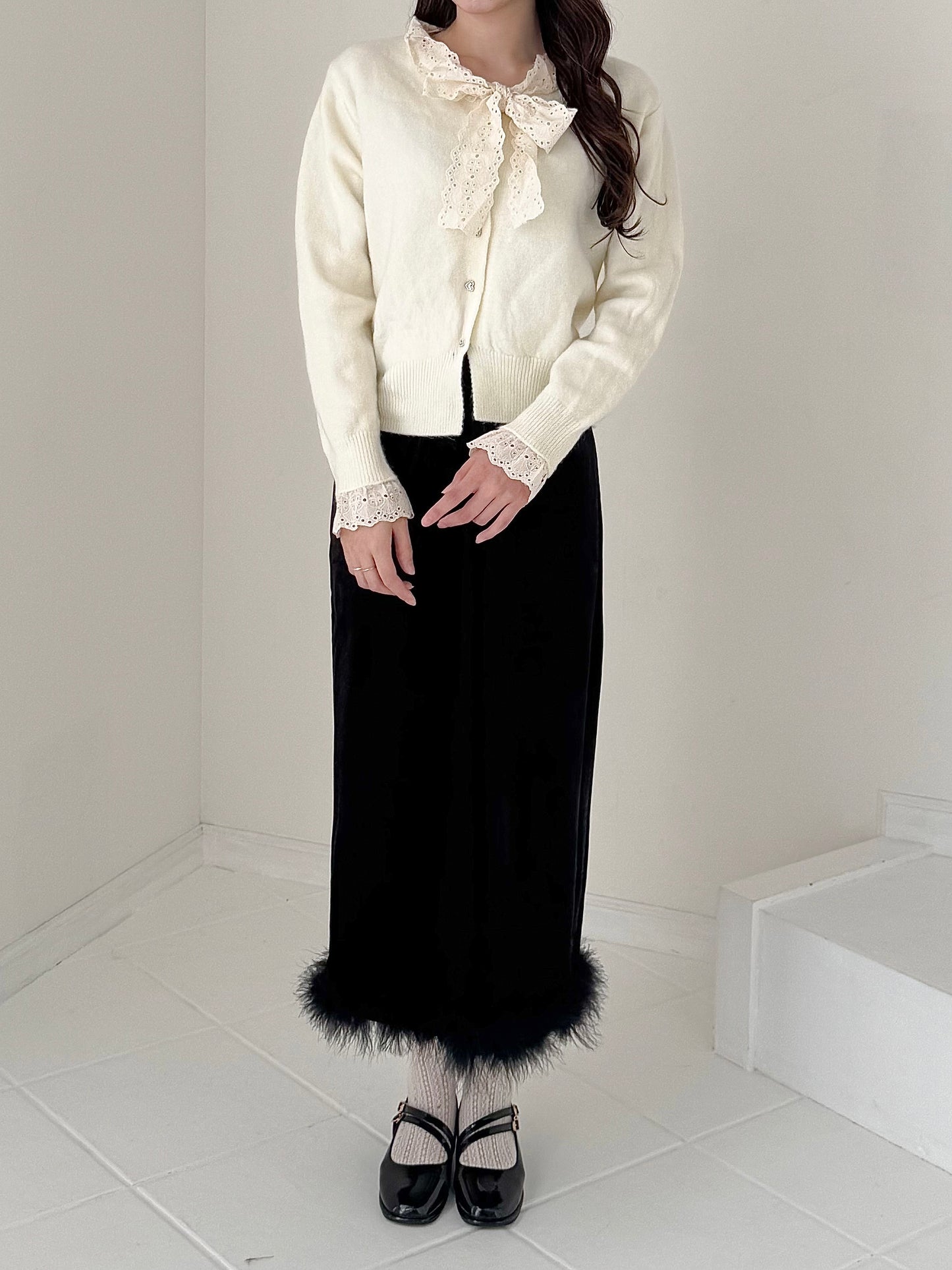 【Official限定】ファーベロアミモレスカート