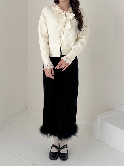 【Official限定】ファーベロアミモレスカート