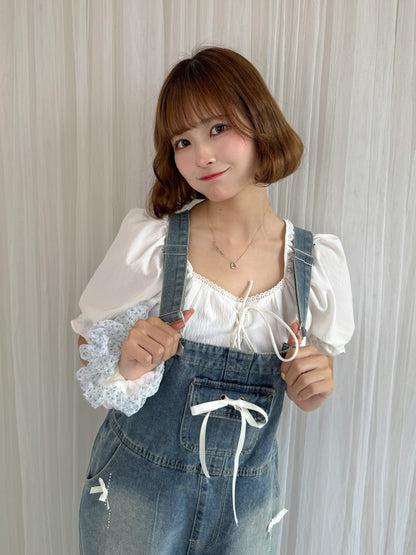 小花柄シュシュ
