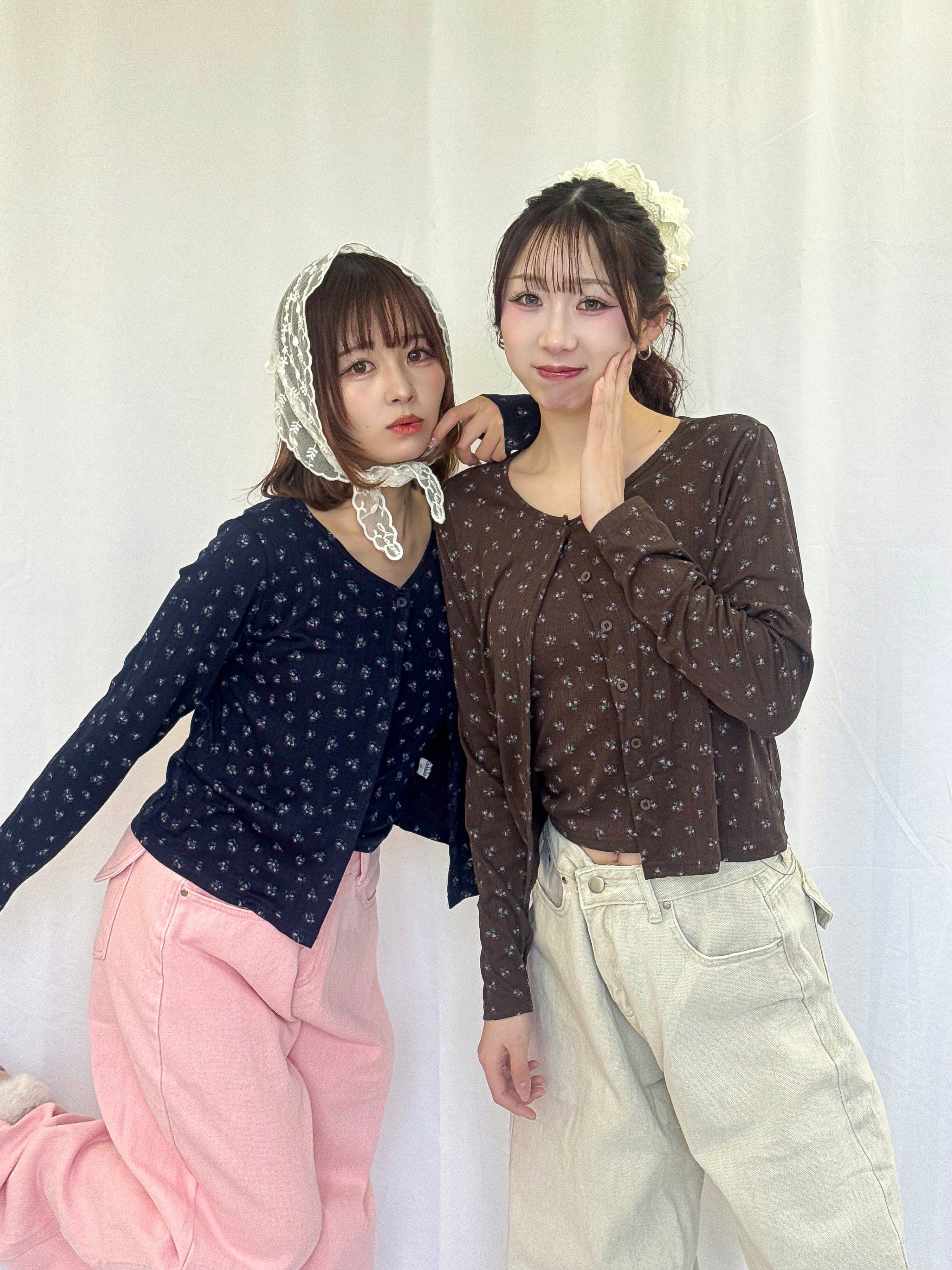 花柄アンサンブルカーディガン – frunco