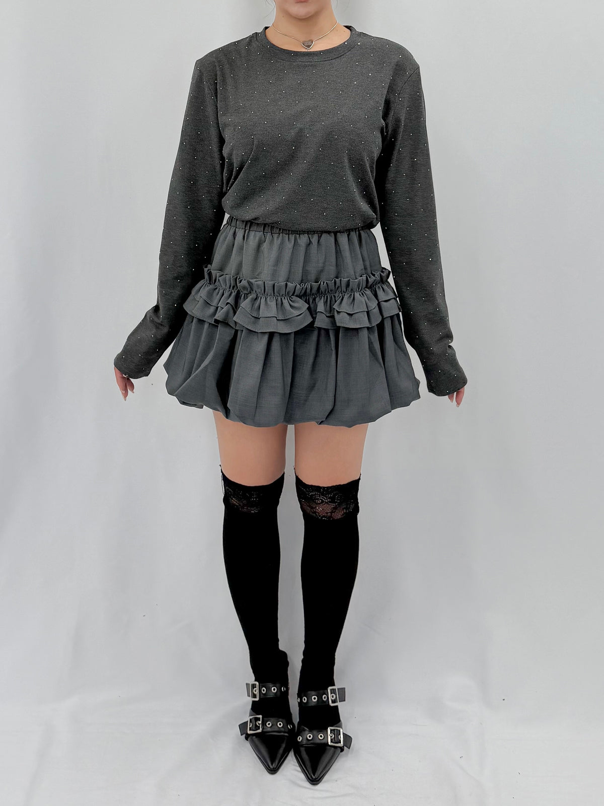 ラインストーンロンT