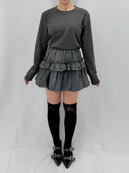 ラインストーンロンT