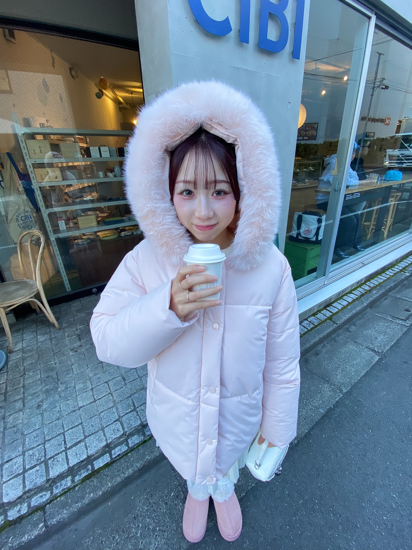 【Official限定価格】ファー付きショートパフブルゾン